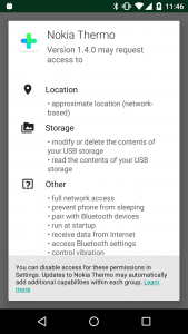 Android app permissions